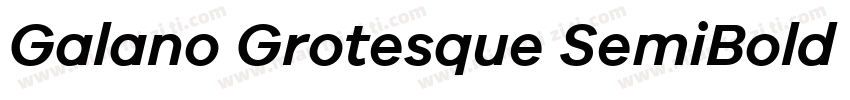 Galano Grotesque SemiBold Italic字体转换